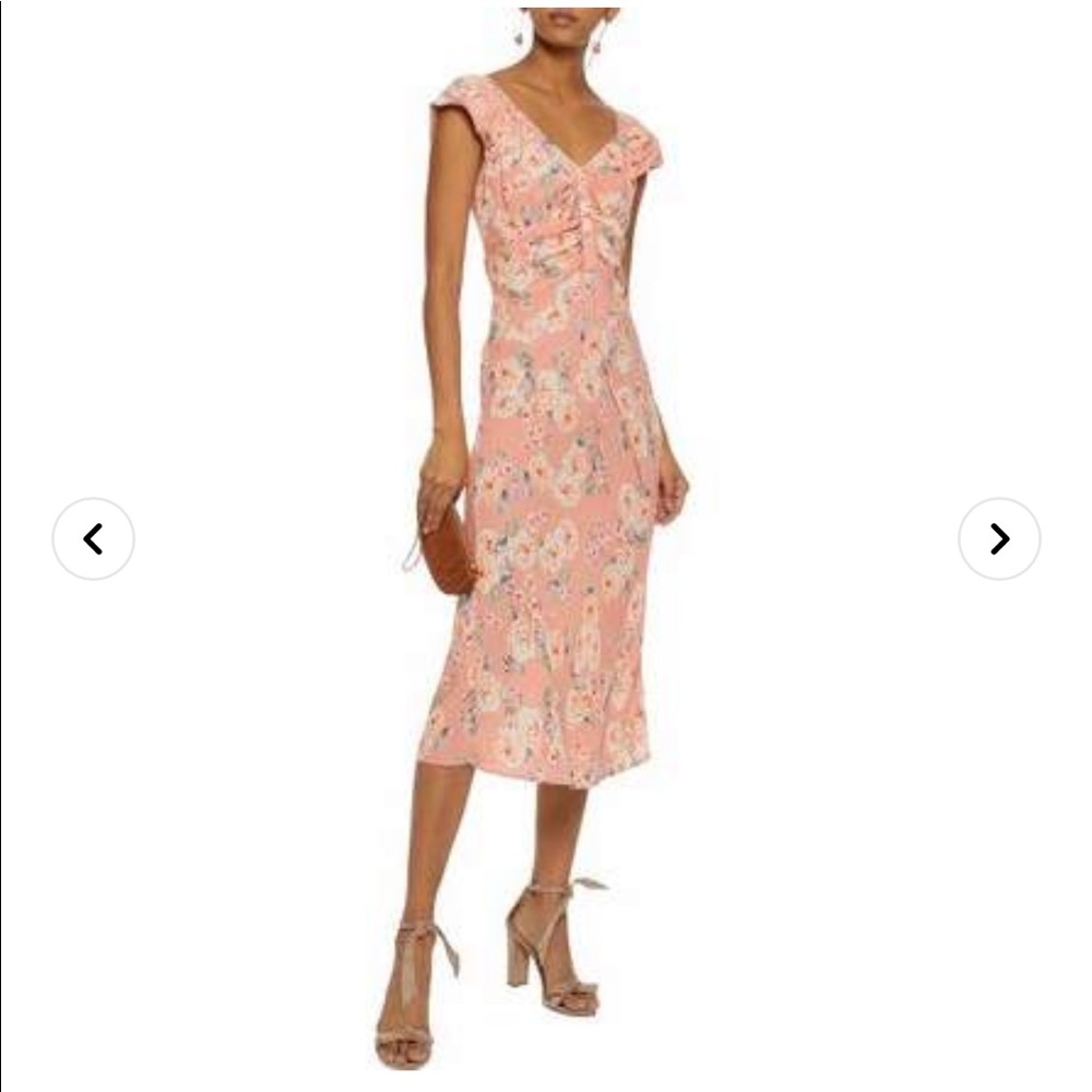 LOVE SAM Serena ruched floral dress